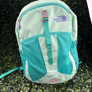 THE NORTH FACE  BACKPACK  MINT & TEAL COLOR